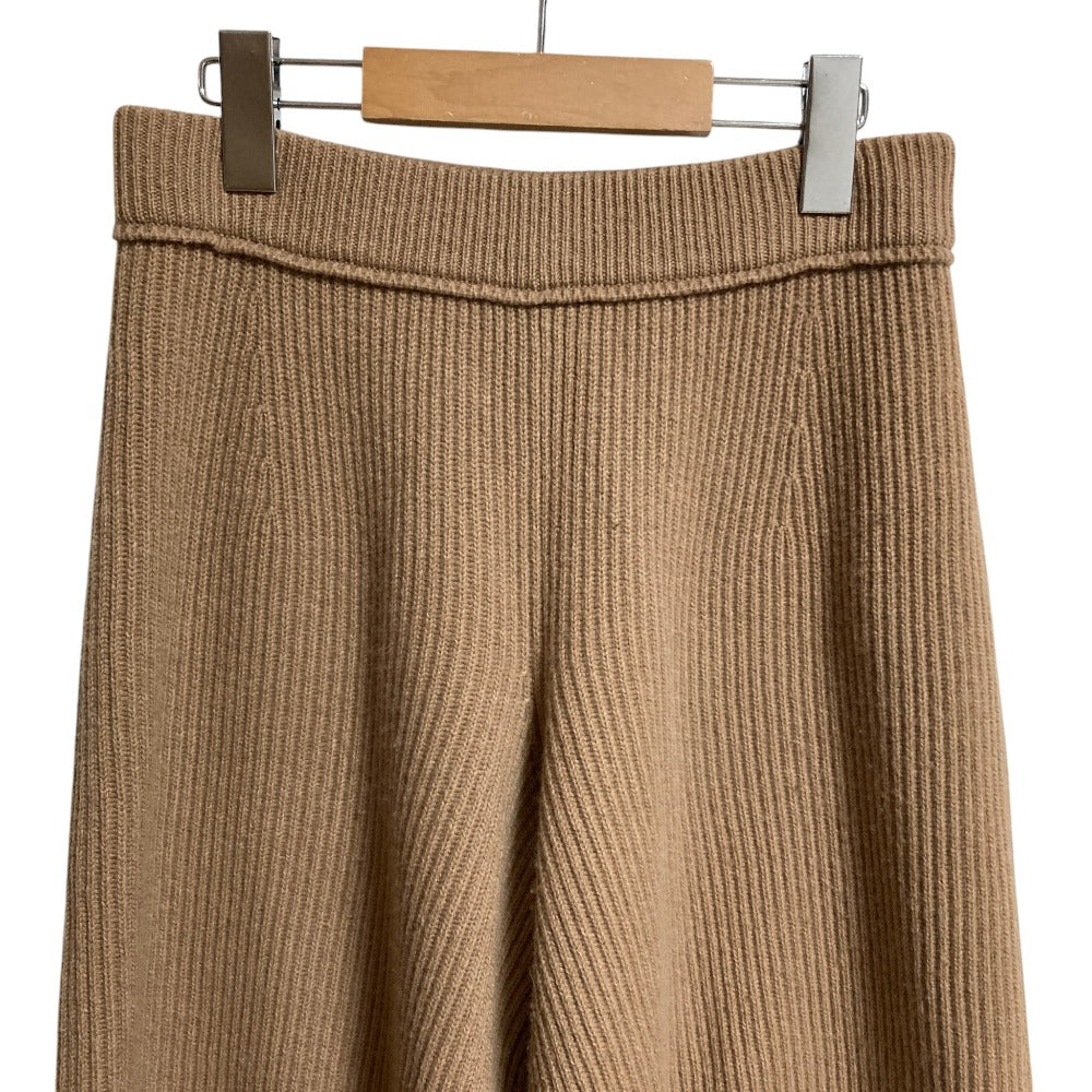 ドゥロワー ウールカシミヤリブニットパンツ