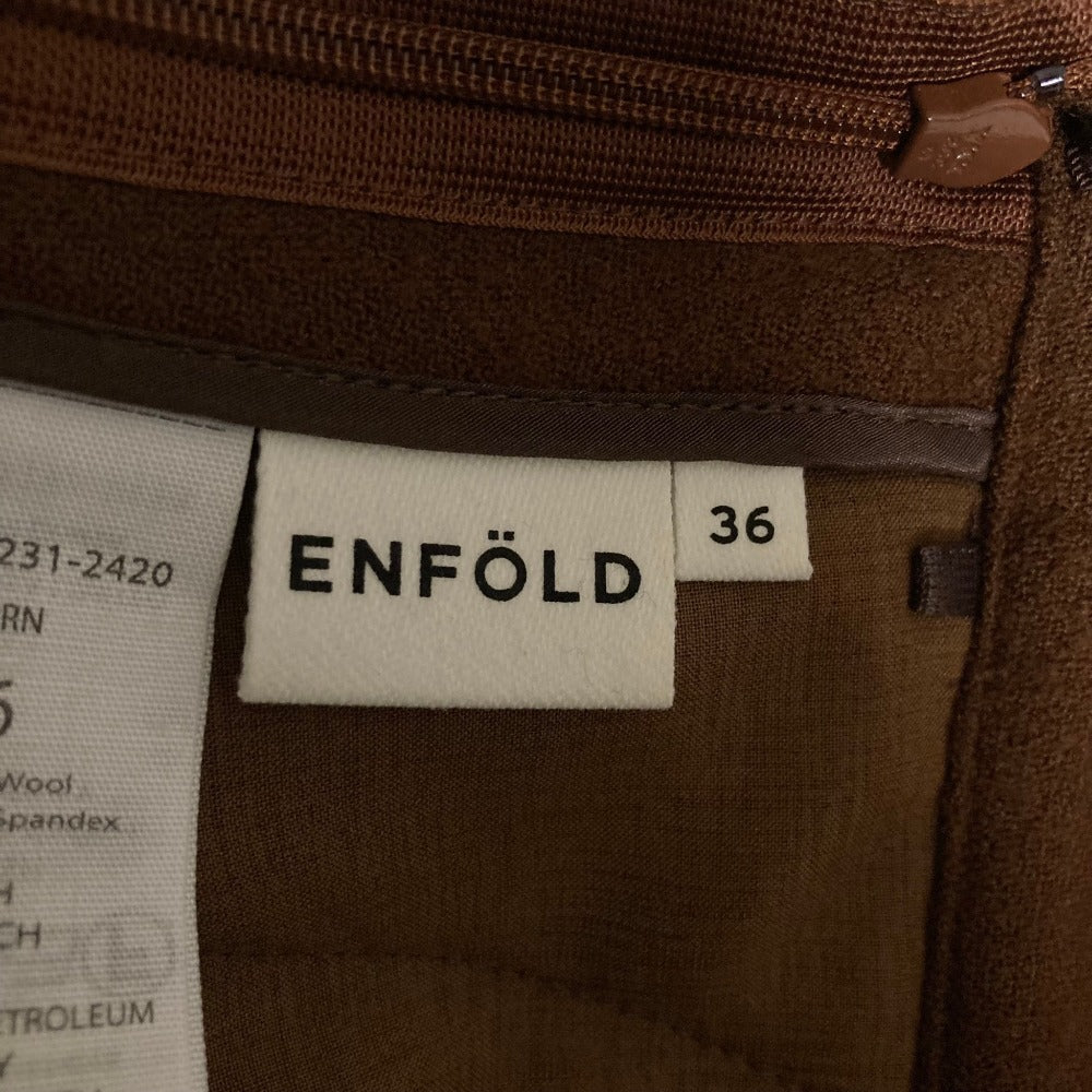 エンフォルド ウールスラックスパンツ