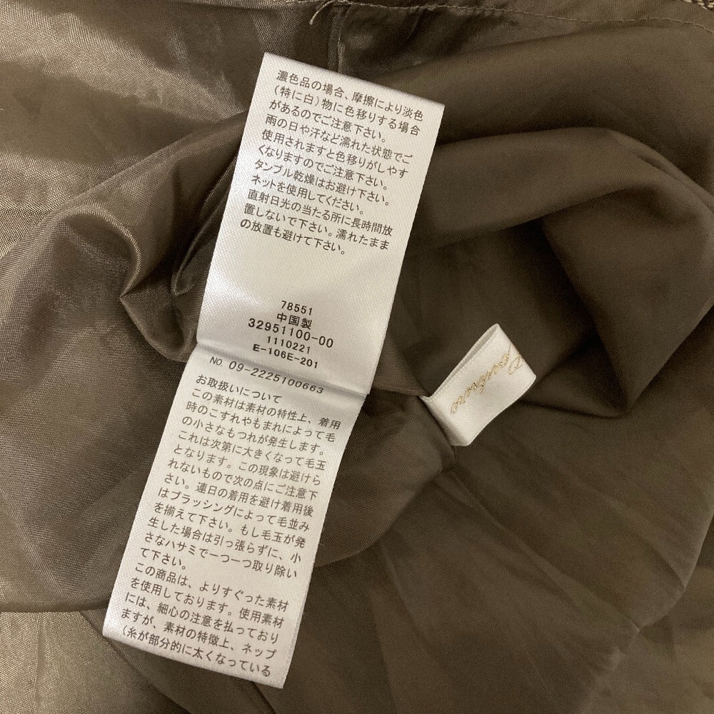 アンドクチュール ヘリンボーンノースリーブワンピース