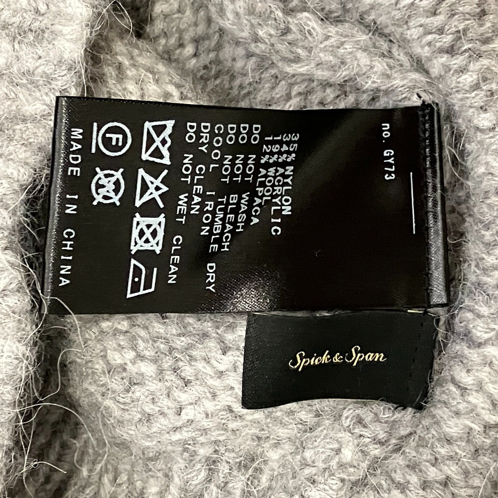 スピックアンドスパン アルパカミックスニットポロシャツ