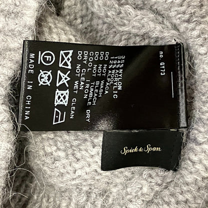 スピックアンドスパン アルパカミックスニットポロシャツ