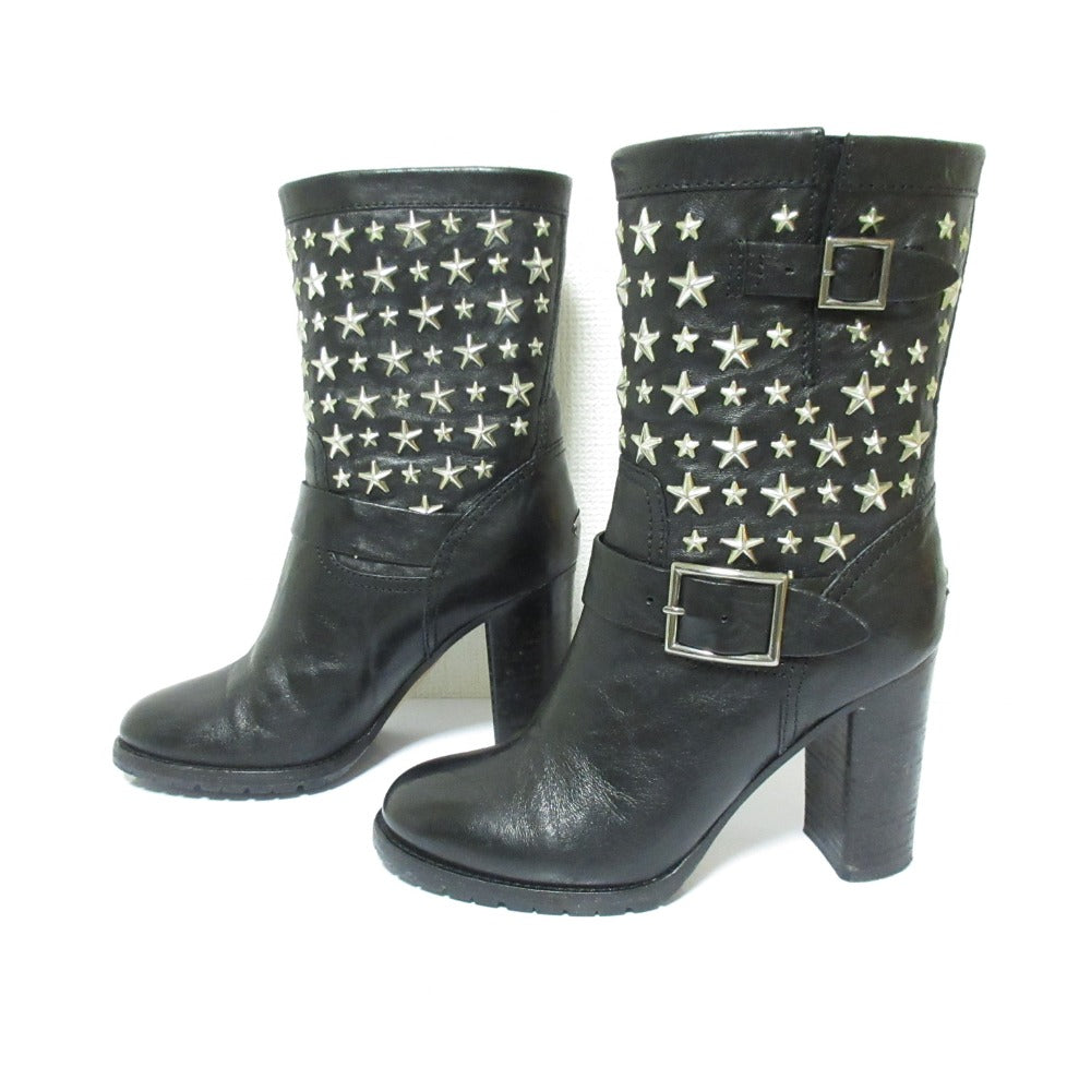 ジミーチュウ BIKER LEATHER ブーツ