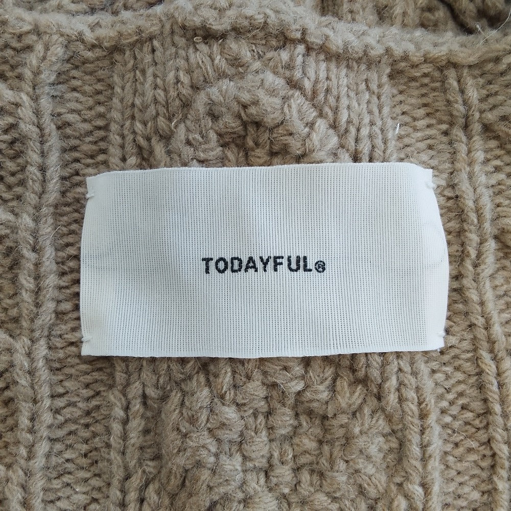 トゥデイフル Patchwork Knit ビスチェ