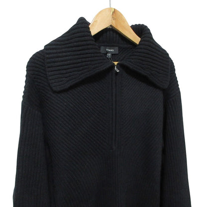 セオリー Mercer Wool Cash ハーフジップリブニットセーター