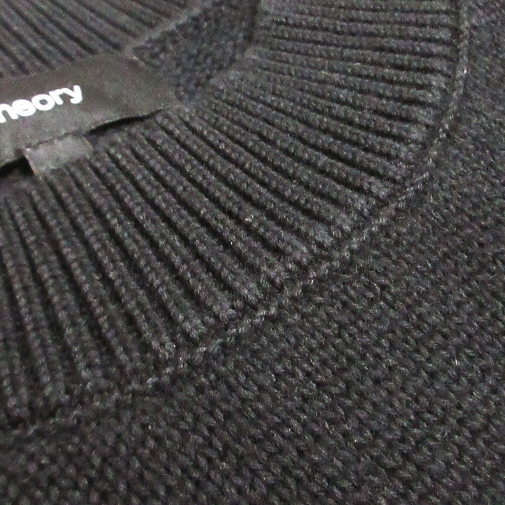 セオリー CLEAN COTTONCASH LINE STITCH PO カシミヤブレンド コットン ニット