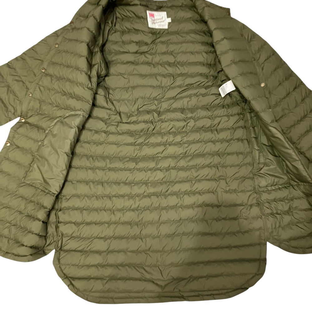 トラディショナルウェザーウェア ARKLEY LONG DOWN ノーカラーダウンコート
