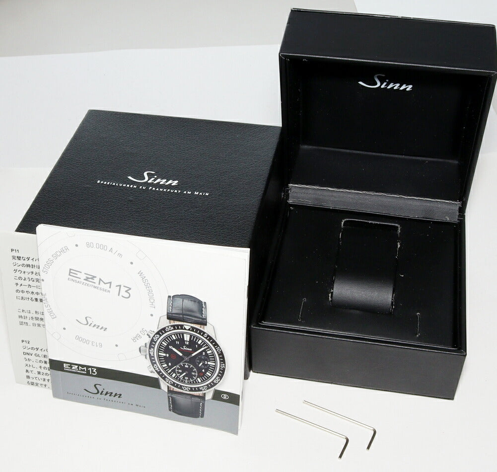 Sinn EZM13.1 自動巻き ブラック ダイヤル ウォッチ 603