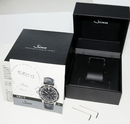 Sinn EZM13.1 自動巻き ブラック ダイヤル ウォッチ 603