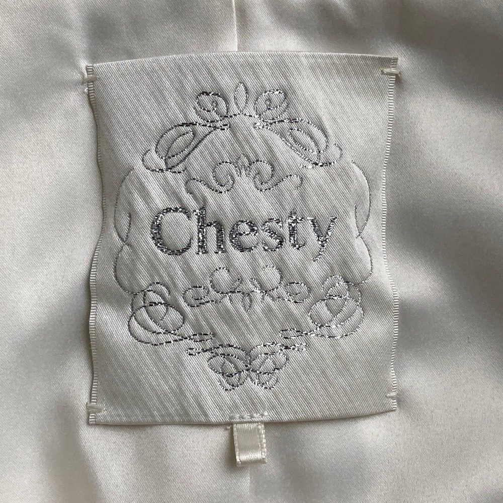チェスティ ツイードファーペプラムベスト