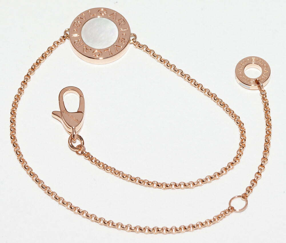 ブルガリ 18K ピンクゴールド マザーオブパール ブレスレット