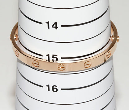 カルティエ K18PG ラブ ブレスレット サイズ16