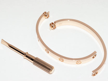 カルティエ K18PG ラブ ブレスレット サイズ16