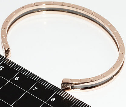 ブルガリ K18PG ステンレス B.zero1 ブレスレット サイズ15