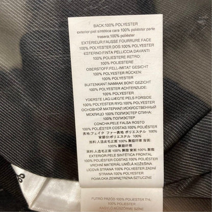 マイケルマイケルコース フェイクファー フーデッドジレ