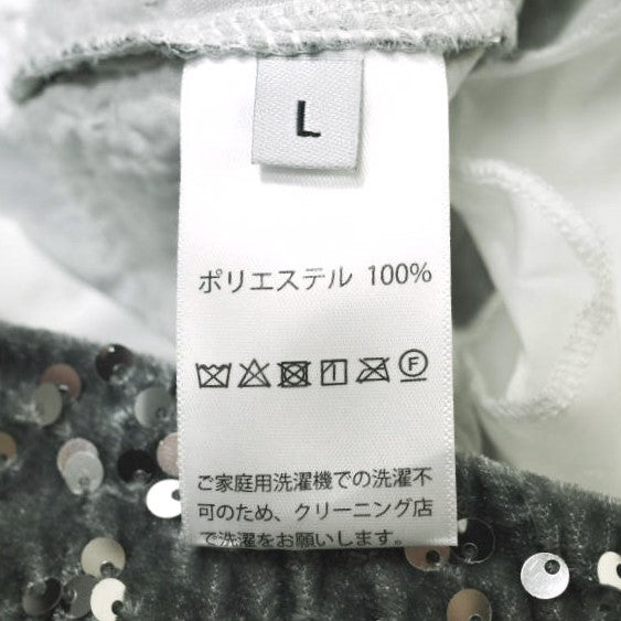 chuclla レイヤード スパンコール ベロア スカート