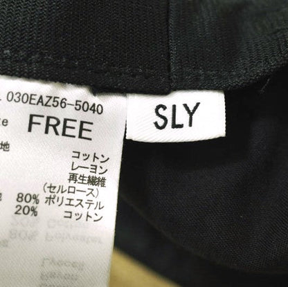 SLY チェッカー コーデュロイ バケット ハット ベージュ