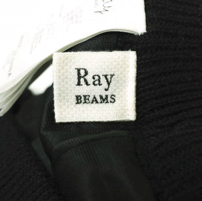 Ray BEAMS ミックス ボーダー ニット パンツ ブラック