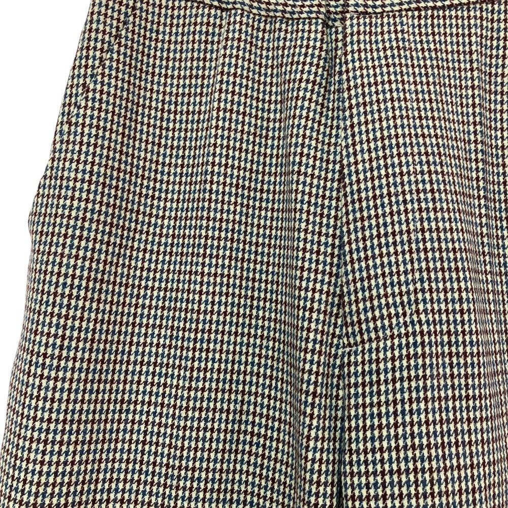 アメリ UND COLOR CHECK ROLL UPワイドパンツ