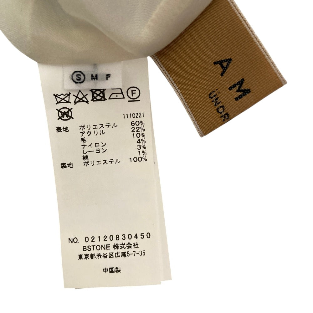 アメリ UND COLOR CHECK ROLL UPワイドパンツ