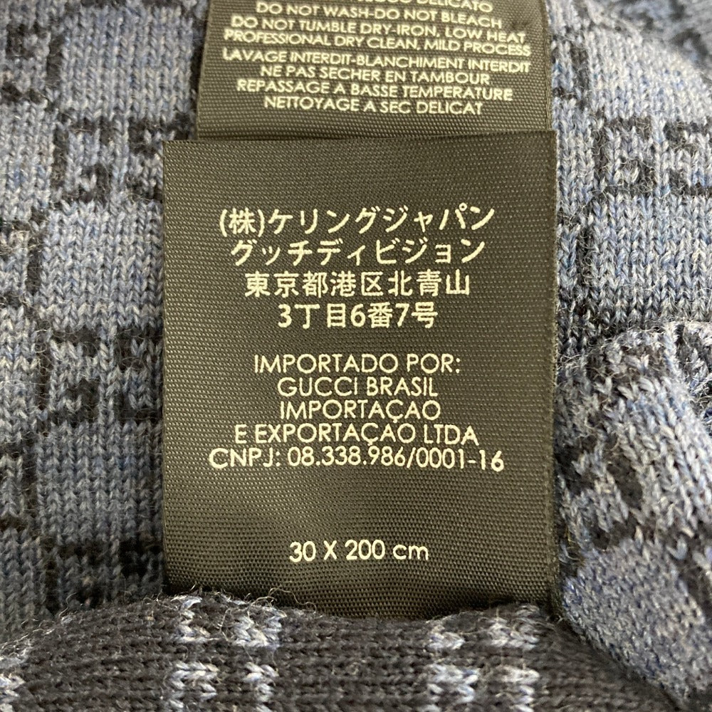 グッチ ウールニットマフラー