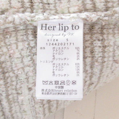 ハーリップトゥ Bristol Tweed Knit カーディガン