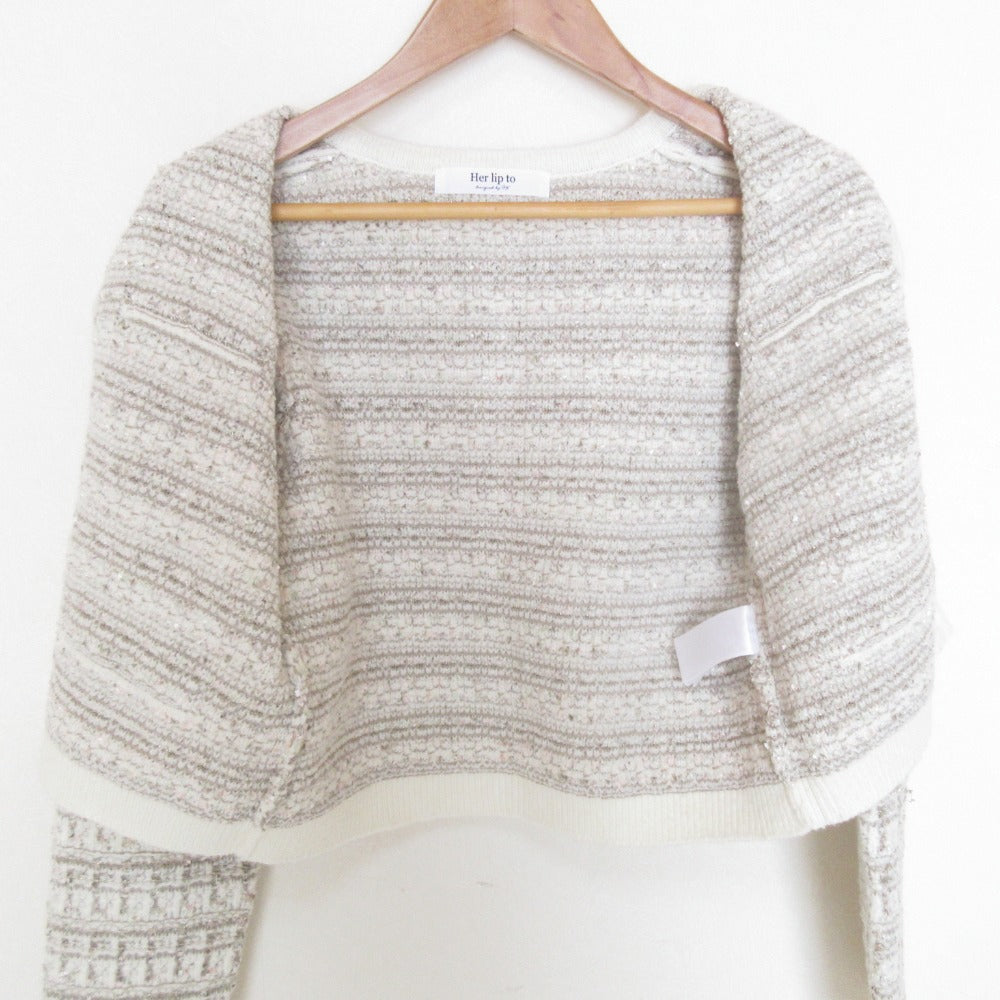 ハーリップトゥ Bristol Tweed Knit カーディガン