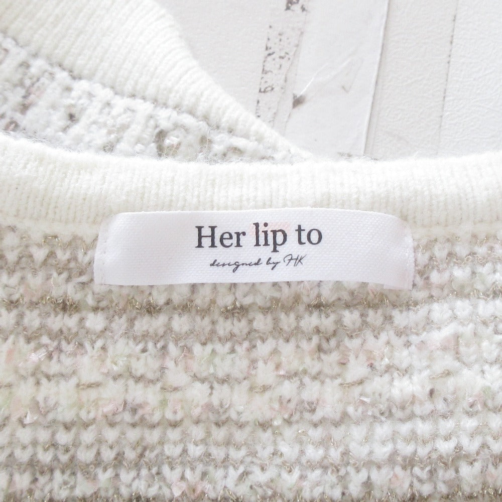 ハーリップトゥ Bristol Tweed Knit カーディガン