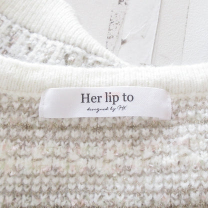 ハーリップトゥ Bristol Tweed Knit カーディガン