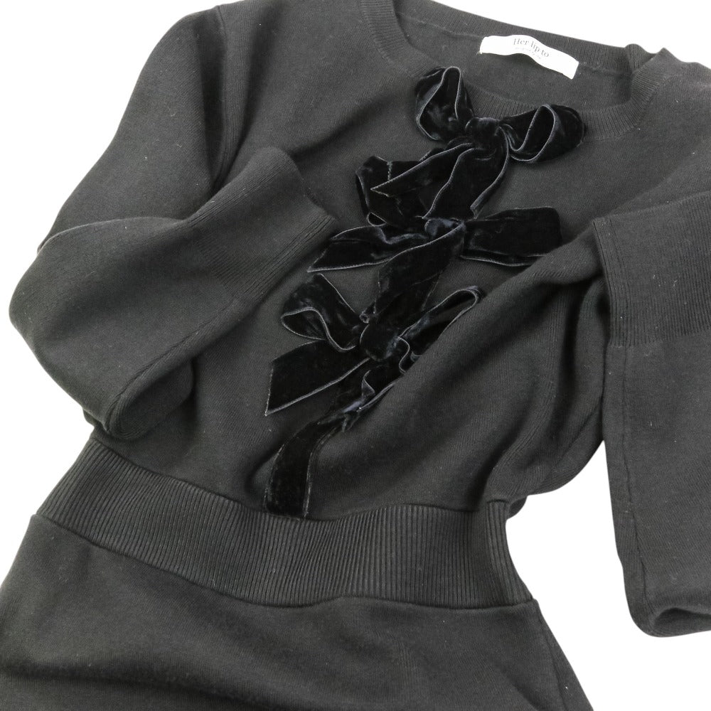 ハーリップトゥ Simone Knit ロングワンピース
