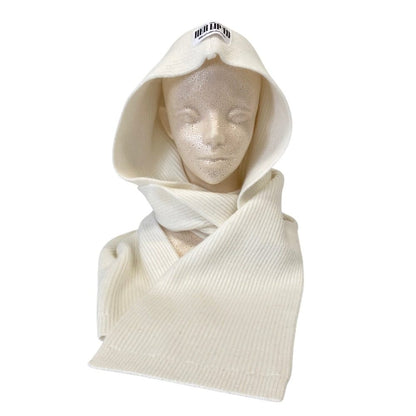 ハーリップトゥ Knit Hooded Stole ニットフード付きストール