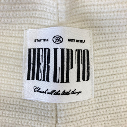 ハーリップトゥ Knit Hooded Stole ニットフード付きストール