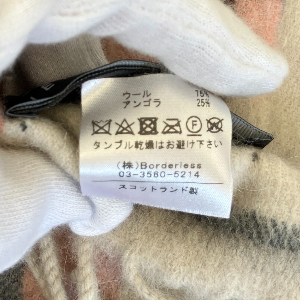 ベグアンドコー ウールアンゴラチェックストール