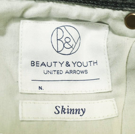 BEAUTY&YOUTH UNITED ARROWS シェービング デニム 5ポケット スキニー パンツ