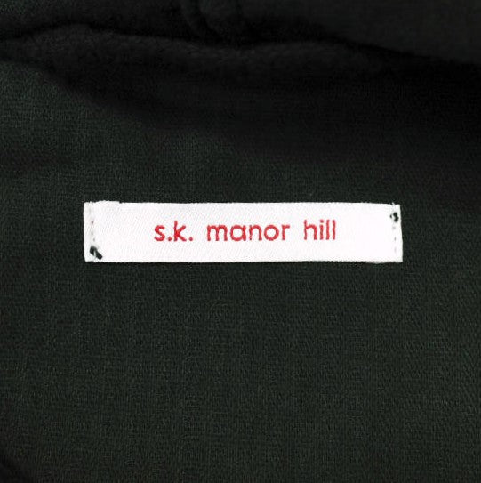 s.k. manor hill コーデュロイ フードコート L ブラック