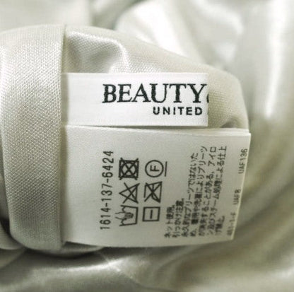 BEAUTY&YOUTH UNITED ARROWS ラメ プリーツ ポリエステル パンツ