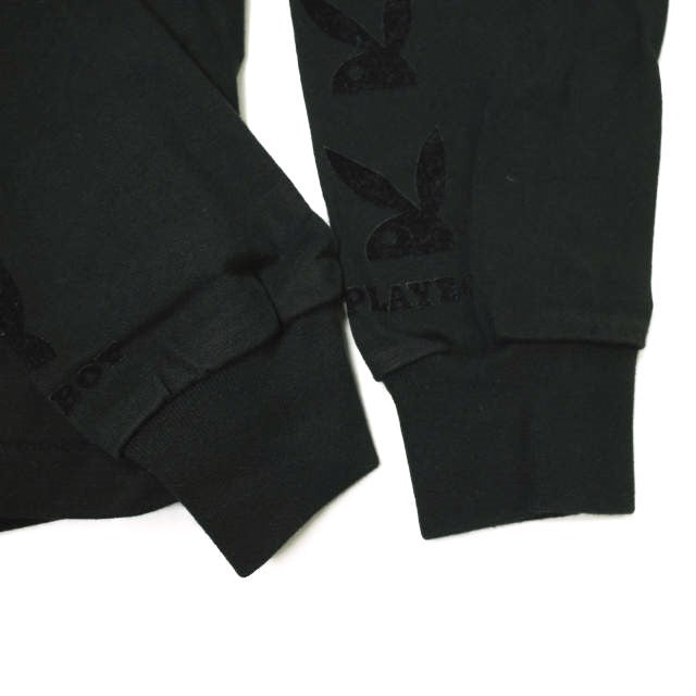 UNUSED × PLAYBOY フロッキー プリント コットン Tシャツ (限定)