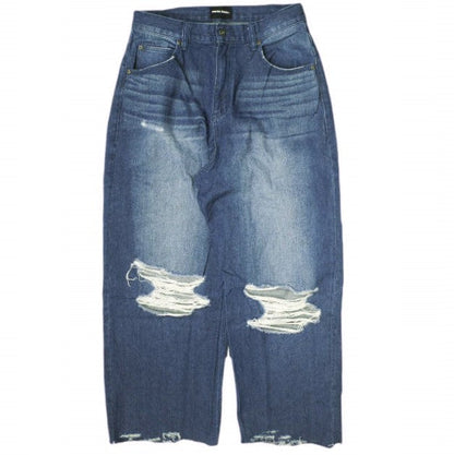 Danke Schon デストロイ デニム コットン デニム パンツ 限定