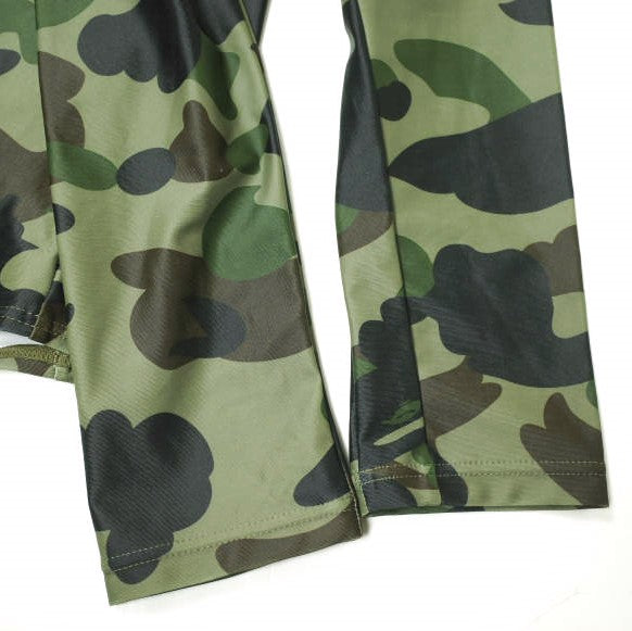 アベイシングエイプ 1ST CAMO ポリエステル ポリウレタン ラッシュガード