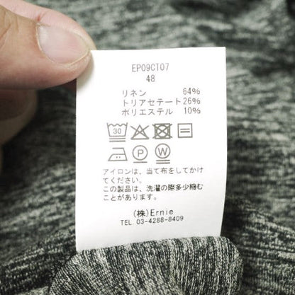 アーニーパロ Melange リネンブレンドロングスリーブTシャツ
