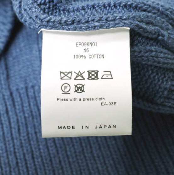 アーニーパロ WIDE RIB KNIT コットンセーター