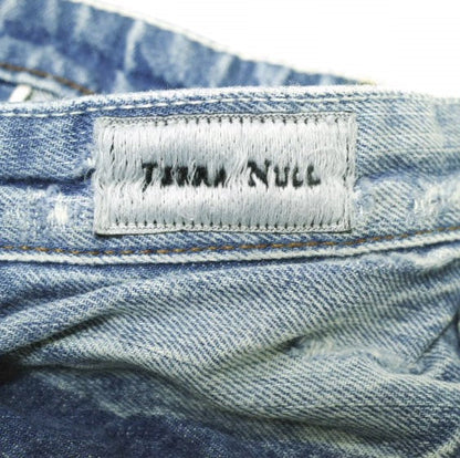 TERRA NULL ハード クラッシュ スリム セルビッジ デニム パンツ
