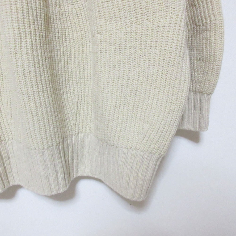 アンフィル SUPERFINE LAMBS CHENILLE リブハイネックニット