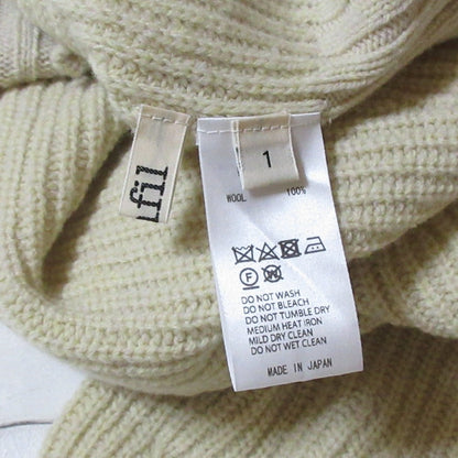 アンフィル SUPERFINE LAMBS CHENILLE リブハイネックニット