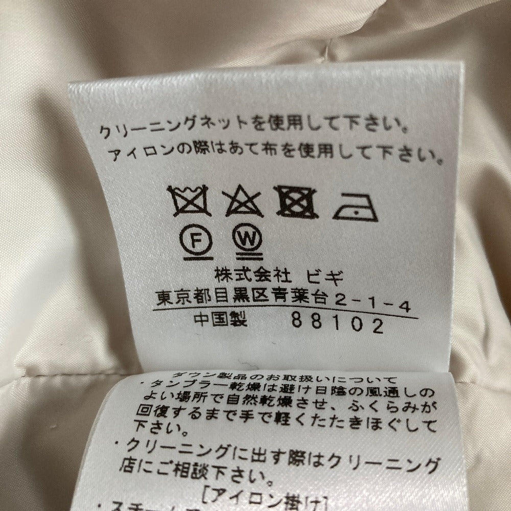 モガ フーデッドダウンコート