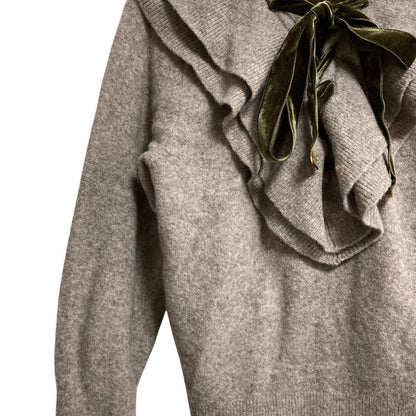 ハーリップトゥ Lace Up Wool-blend プルオーバー