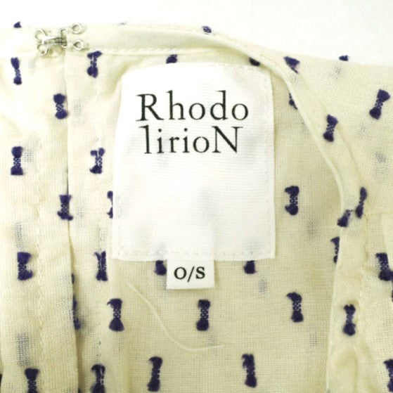 RhodolirioN フリル トップ - チュール & コットン ブレンド