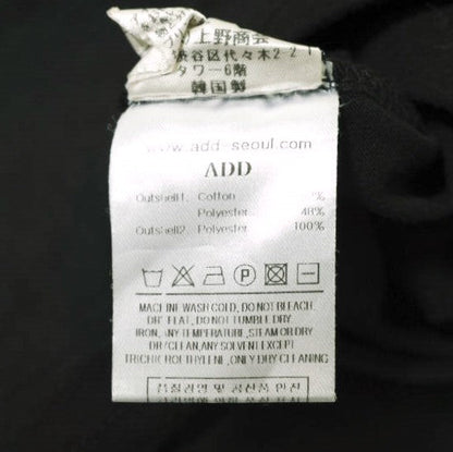 ADD SEOUL レイヤード フーディー コットン ポリエステル