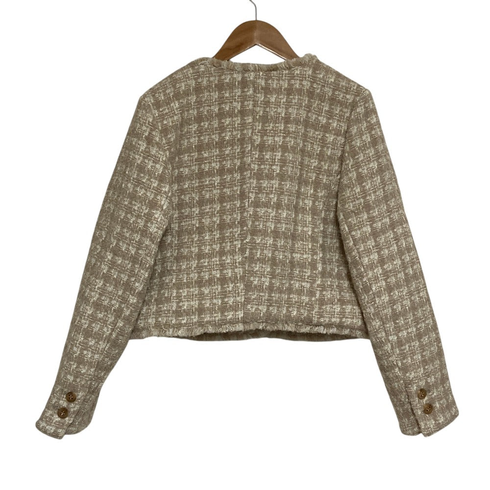 ハーリップトゥ Saint Germain Fancy Tweedノーカラージャケット
