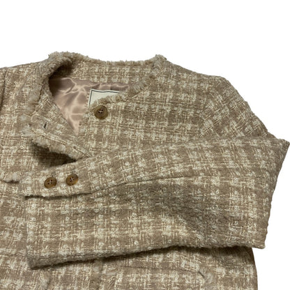 ハーリップトゥ Saint Germain Fancy Tweedノーカラージャケット