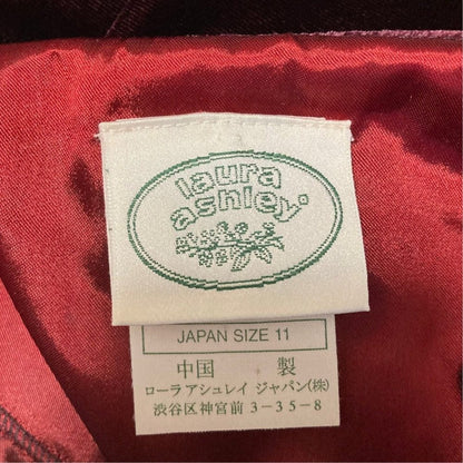 ローラアシュレイ シルクブレンドベルベットワンピース